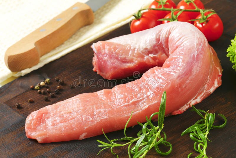 Raw pork tenderloin