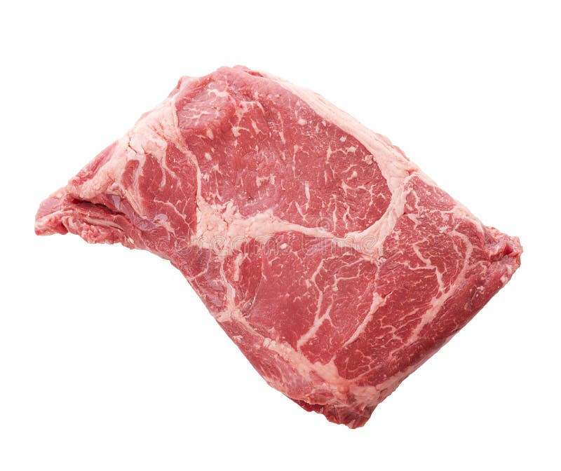 Raw Rib Eye steak stock image. Image of steak, uncooked 74376491