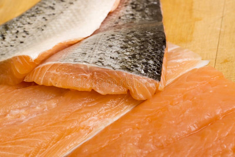 Raw salmon