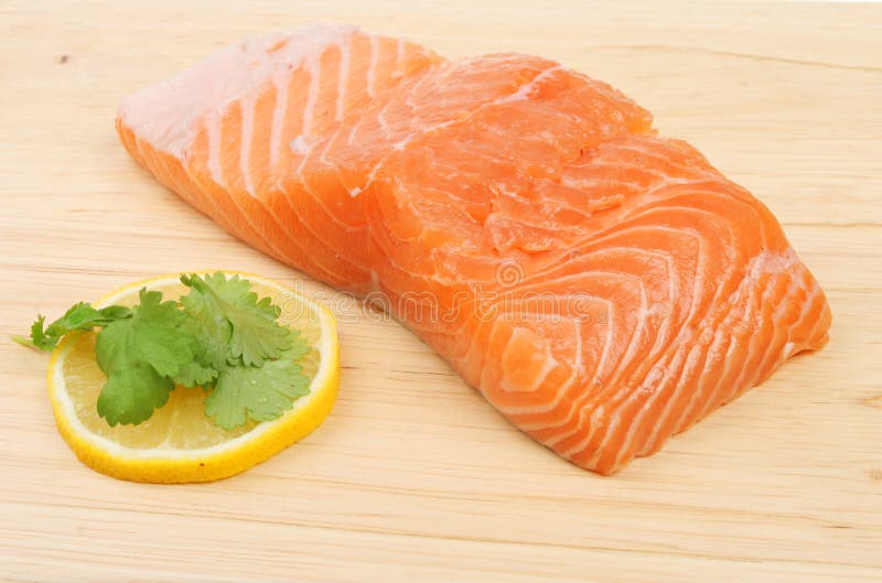 Raw salmon flesh stock image. Image of meat, fish, seasoned 9273571