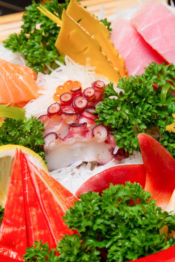 Raw seafood sashimi set stock image. Image of asian, japan - 30497029