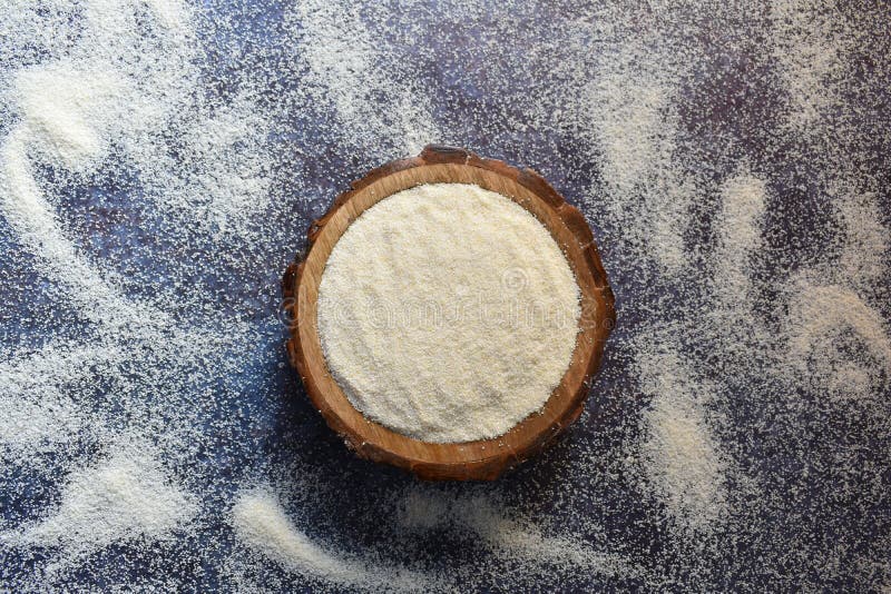 Raw Semolina grains stock image. Image of flour, dried 211485327