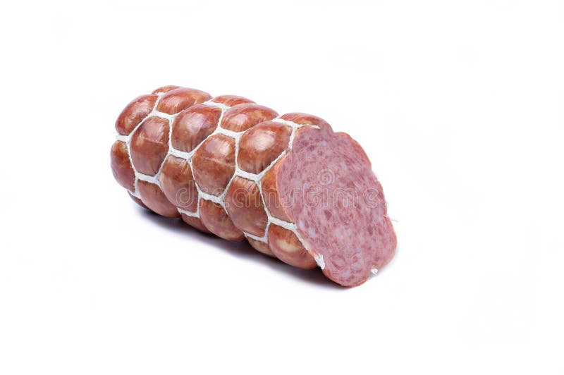Raw Smoked Sausage Tied with a Thin White Rope Stock Photo - Image of food,  delicatessen: 223746650