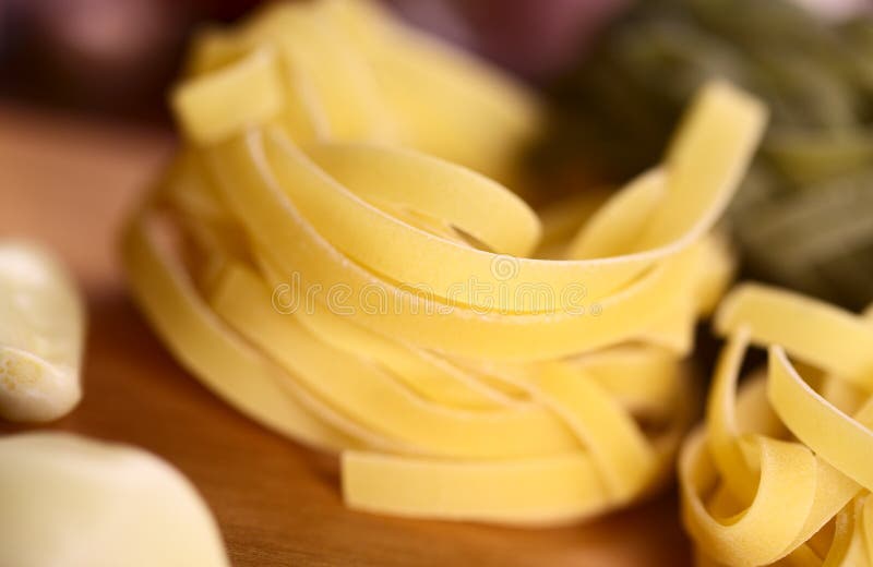 Raw Tagliatelle Pasta stock image. Image of cuisine, pasta 44892131