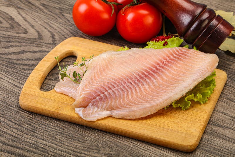 Raw Tilapia Fish for Cooking Stock Image Image of fish, slice 202452929