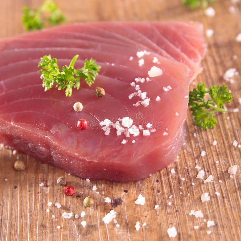 Raw tuna fish stock photo. Image of cuisine, freshness 53469038