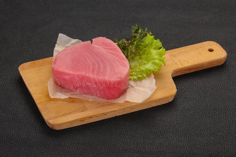 Raw tuna steak stock image. Image of healthy, seafood 197813761