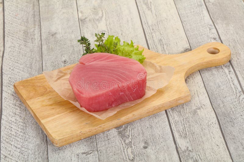 Raw tuna steak stock photo. Image of flank, pink, cooking 155754378