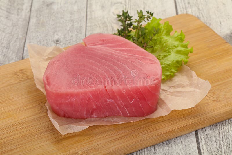 Raw tuna steak stock photo. Image of refreshment, natural 166073058