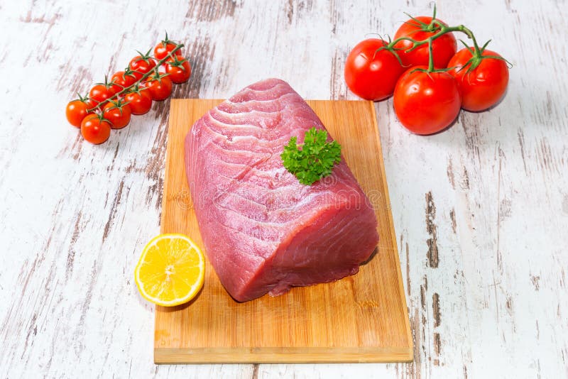 Raw tuna steak stock photo. Image of ingredient, bright 78995552
