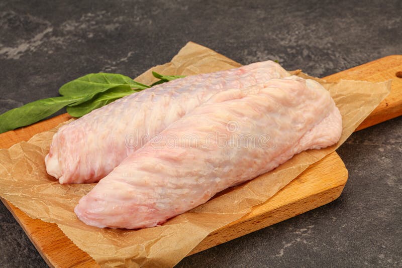 Raw Turkey Wings for Cooking Stock Photo Image of cooking, wooden