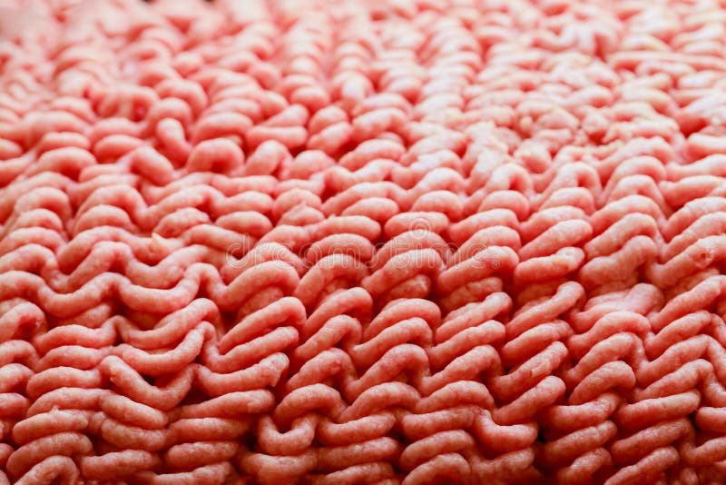 Raw Uncooked Ground Beef, Texture of Minced Meat. Stock Image Image