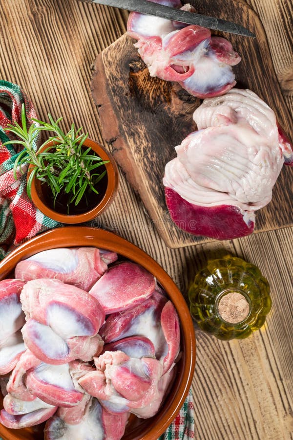 Raw Uncooked Turkey Gizzards Stock Image Image of freshness
