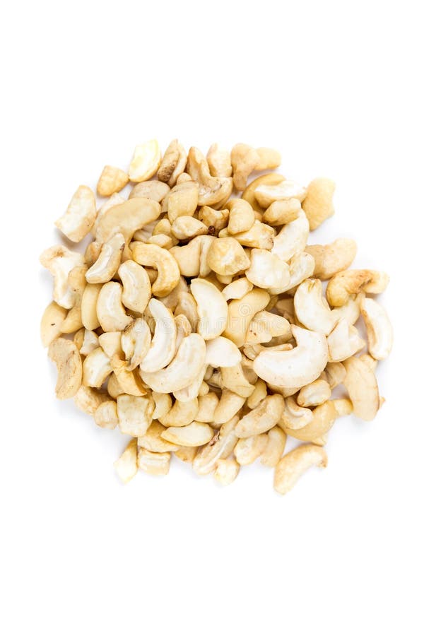 Raw Unroasted Cashew Halves and Pieces Stock Photo Image of bulk