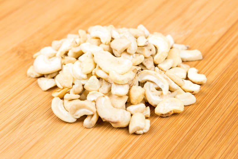 Raw Unroasted Cashew Halves and Pieces Stock Image Image of unroasted