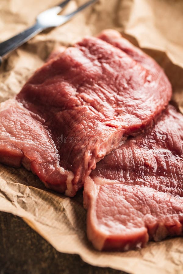 Raw veal meat stock photo. Image of healthy, beef, fatty 15854546