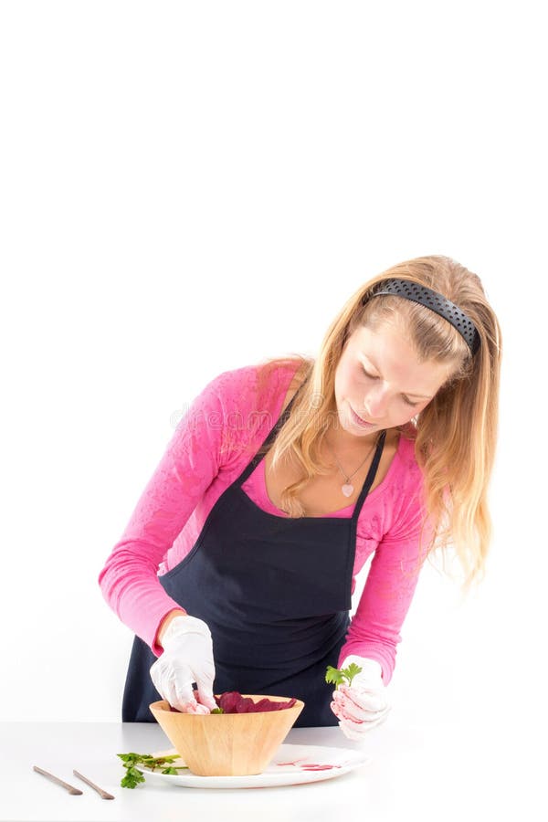 Raw Vegan Food Preparing. Raw Food Concept Bamboo Bowl. Vegan Food