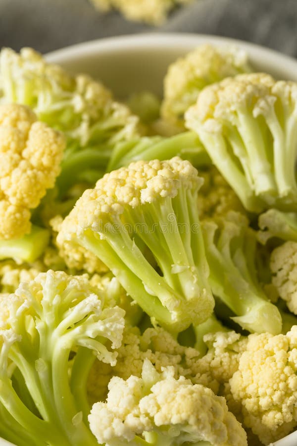 Raw White Baby Cauliflower Florets Stock Image Image of ingredient