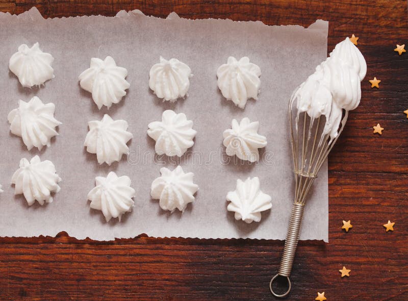 Raw white meringue stock photo. Image of decoration, topping 88281078