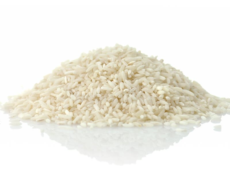 Raw white rice royalty free stock photos
