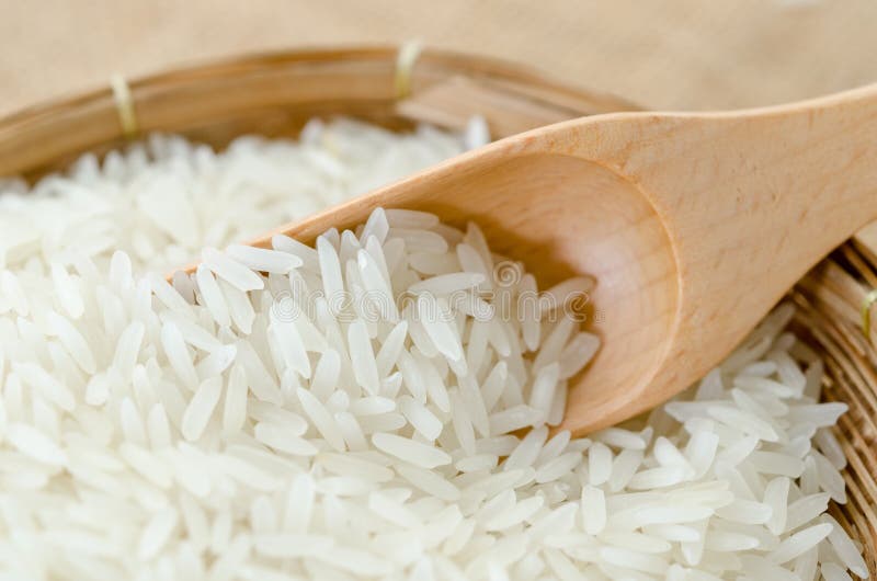 Raw white rice. stock image. Image of nutrition, scoop 60744569