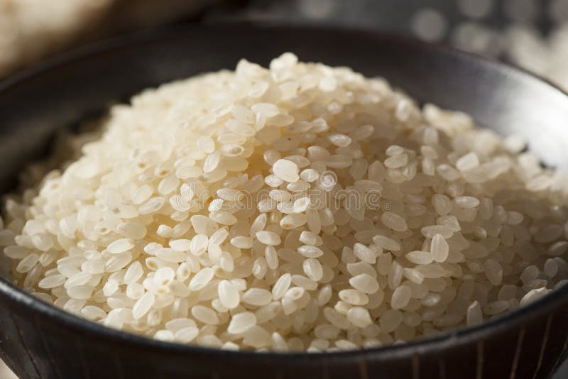Raw White Sushi Rice stock photo. Image of grained, chinese 50791552