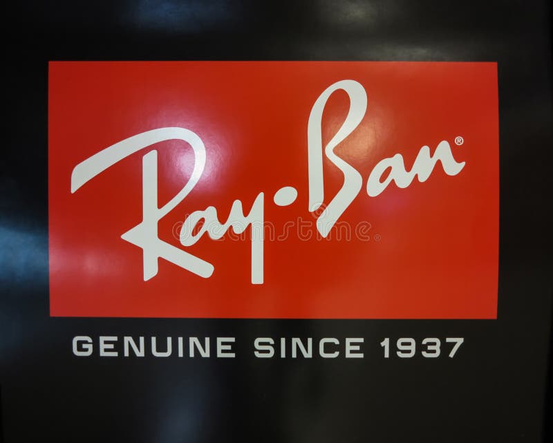 Ray Ban logo editorial stock photo. Image of glasses - 17375933
