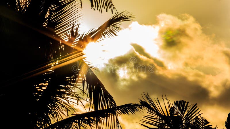 Ray of sunlight on Caribbean beach stock photos Ray of sunlight on Caribbean beach stock photos