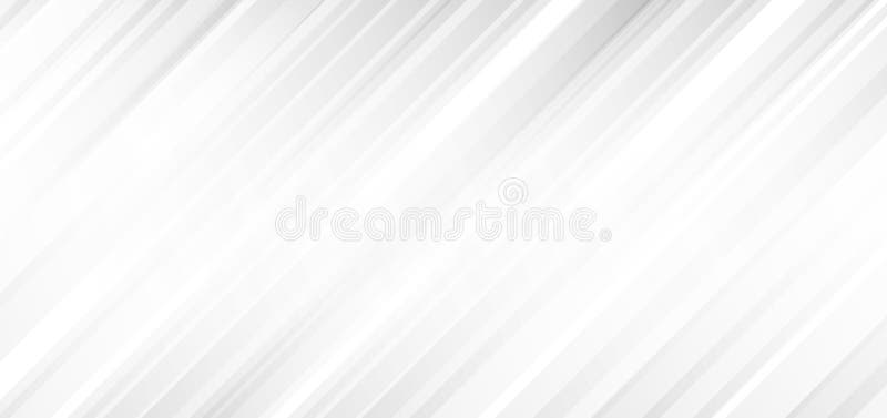 Rayas diagonales abstractas blancas y grises fondo de gradiente de luz y textura limpio moderno stock de ilustración