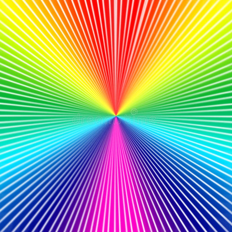 Rainbow Rays Isolated Abstract Orange Colorful Background Textures