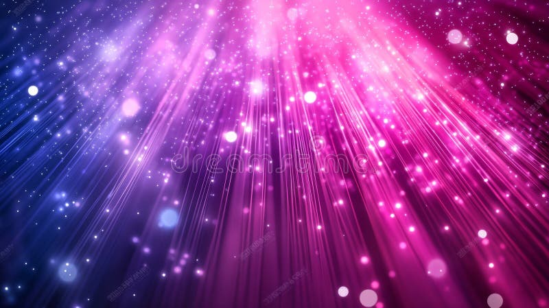 Rays Of Light And Bokeh Effect On A Gradient Background. , Abstract Technology Concept. vector illustration
