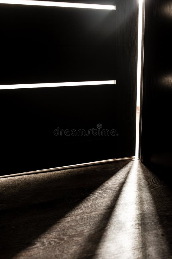 Rays of Light from the Door in a Dark Room Stock Photo Image of light, white 110928404