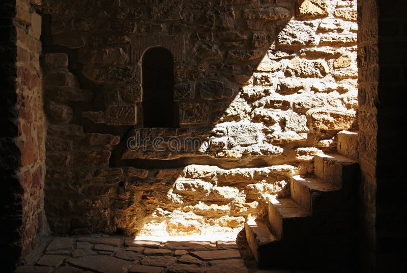 Rays on the stairs