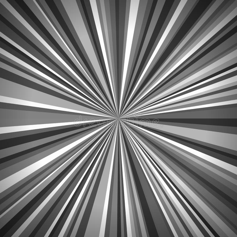 Rays Striped Pattern with Black and White Light Burst Stripes. Abstract