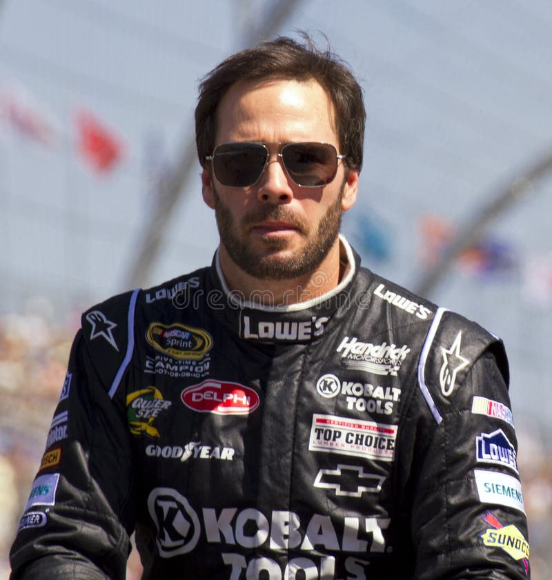 NASCAR Sprint Cup driver Jimmie Johnson prior to the start of the Subway Fresh Fit 500 race in Phoenix (Avondale), Arizona. NASCAR Sprint Cup driver Jimmie Johnson prior to the start of the Subway Fresh Fit 500 race in Phoenix (Avondale), Arizona