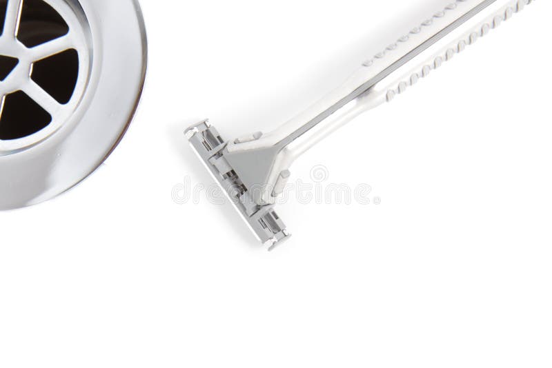 Razor. stock photo. Image of mens, copy, blade, sink, equipment 8181018