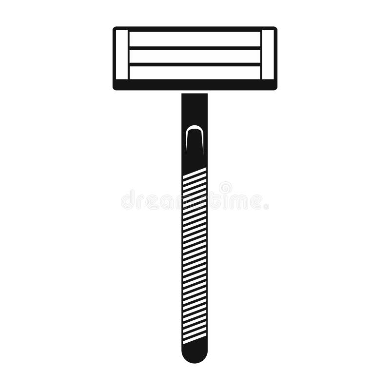 Razor black simple icon