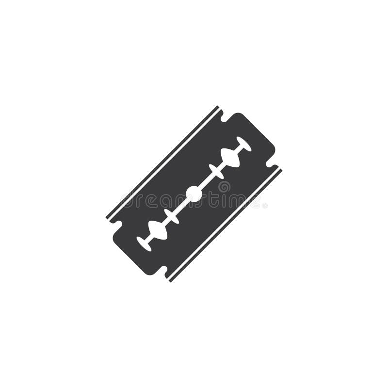 Razor blade logo stock vector. Illustration of haircut 238668501