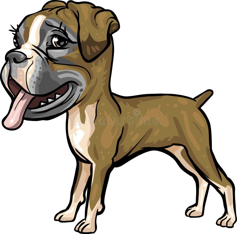 Disegno Cane Boxer Vettoriali, Illustrazioni E Clipart