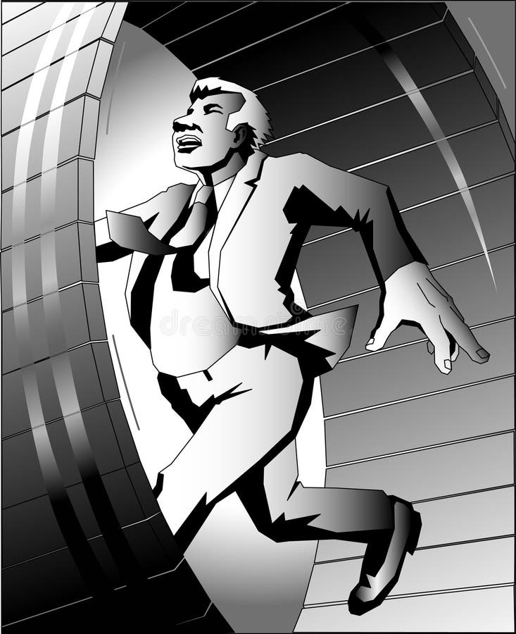 Corrida de ratos ilustração do vetor