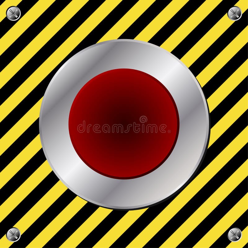 Przycisk alarmowy royalty ilustracja