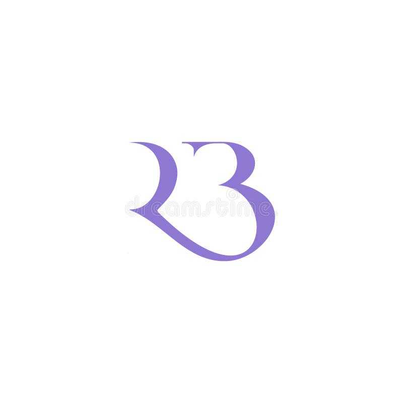 Rb首字母徽标 库存例证