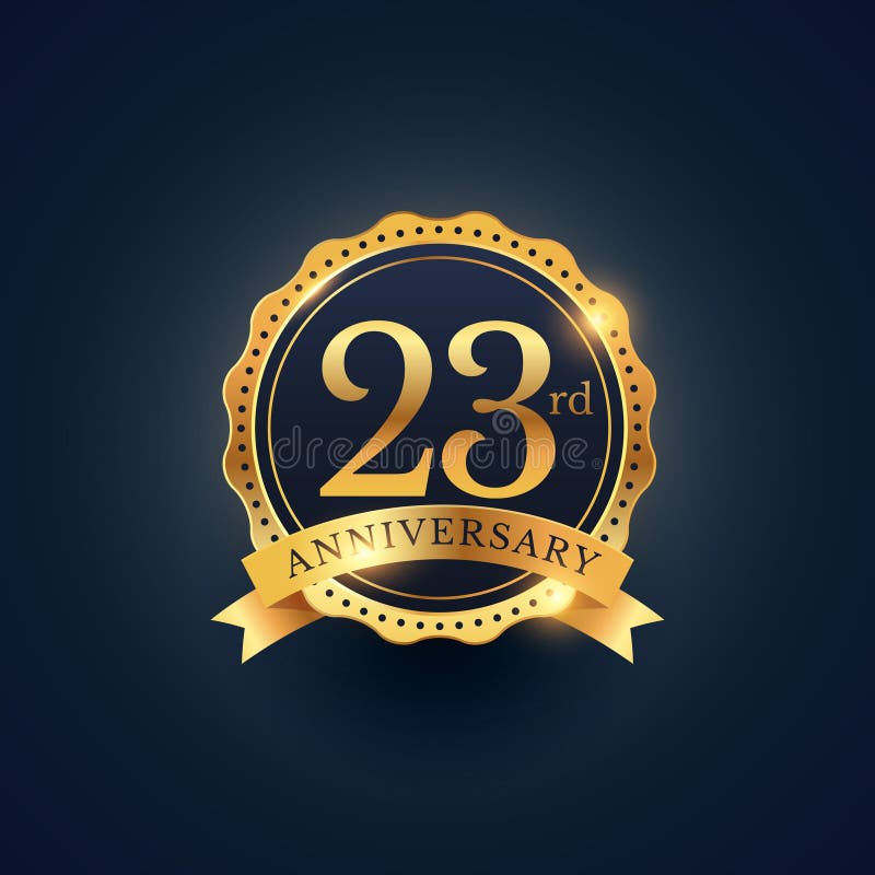 23rd Anniversary Stock Illustrations – 625 23rd Anniversary Stock