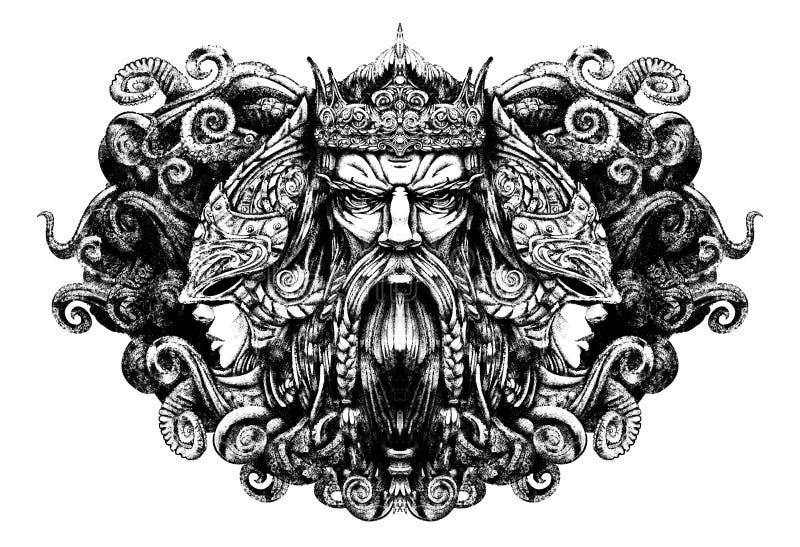 Re dei mari royalty illustrazione gratis Re dei mari royalty illustrazione gratis