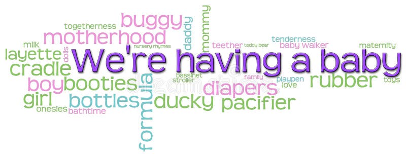 We're Having a Baby royalty free illustration We're Having a Baby royalty free illustration