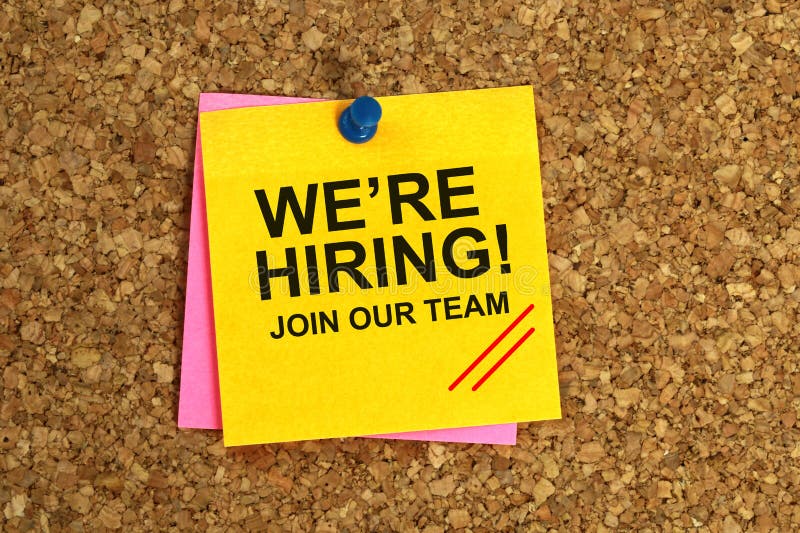 We`re hiring join our team vector illustration