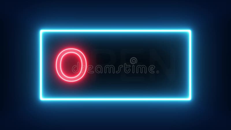 Neon Love Lettering On Classic Blue Background Stock Illustration -  Download Image Now - Abstract, Blue, Bright - iStock