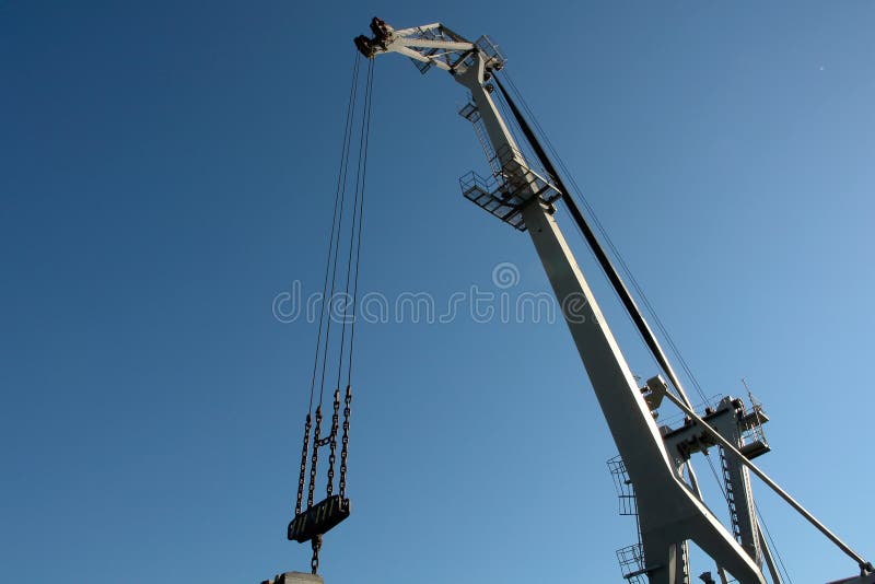 Reach of crane stock photo. Image of build, mechanism 1041874