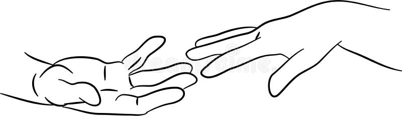 hand reaching out clip art