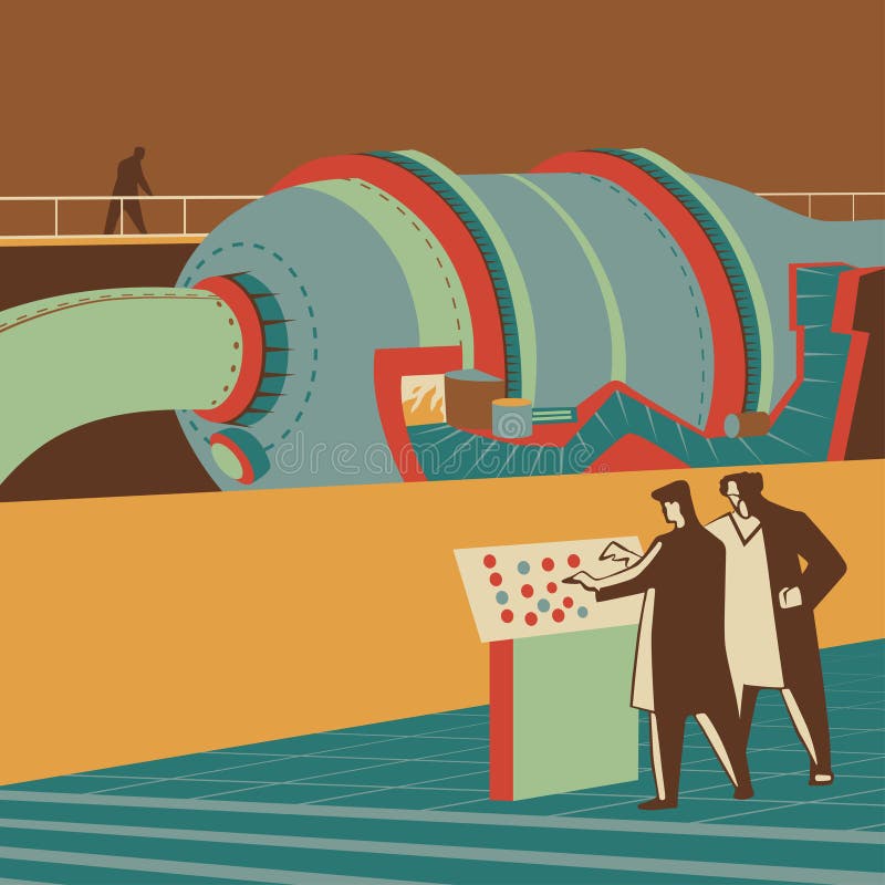 Reactor stock illustration